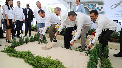 Danilo Medina da primer palazo a construcción hotel Grand Fiesta Americana en Punta Cana