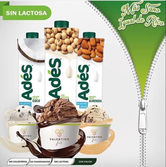 AdeS y Valentino presentan un helado delicioso y nutritivo