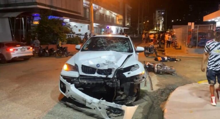 Accidente entre yipeta y motor cobra la vida de dos personas en Moca