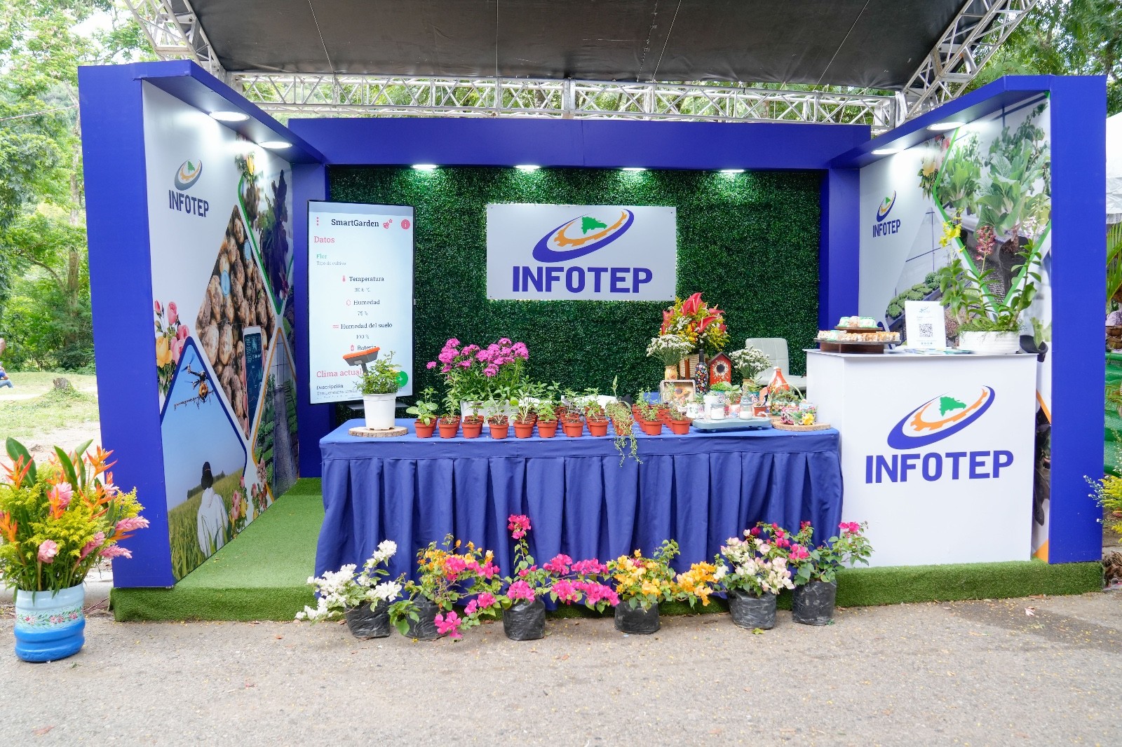 INFOTEP promueve programa sobre tecnologías agrícolas en Festival de Flores de Jarabacoa