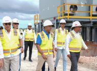 Ministro Joel Santos supervisa avances de trabajos de Central Térmica Manzanillo Power Land